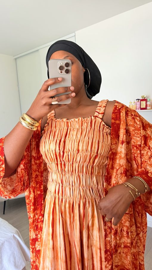 Ensemble robe & kimono en coton