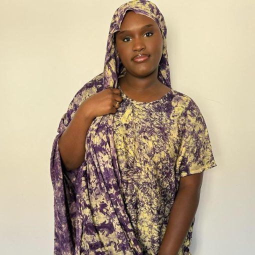 Robe de maison - allaitement Jaune - Vert allaitement en Coton Taille Unique Convient du 34 au 46 Longueur Jusqu’à 1,77 m Inclut Grand Foulard Assorti Élégante et Polyvalente pour Détente à la – Image 2