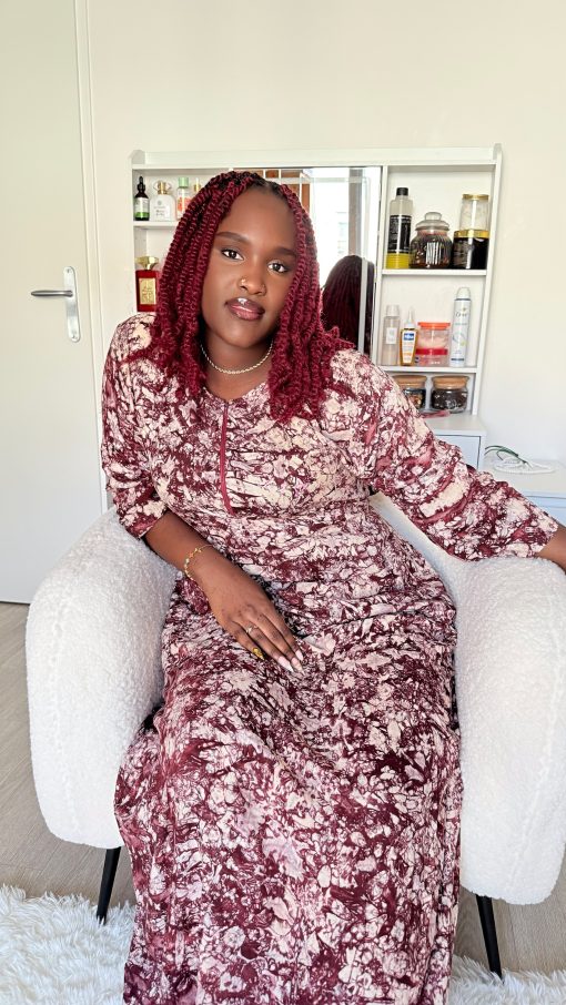 Robe de maison manches 3/4 | XS à 3XL | Longueur au choix | Coupe fluide Tissu 100 % coton léger et respirant – Image 4