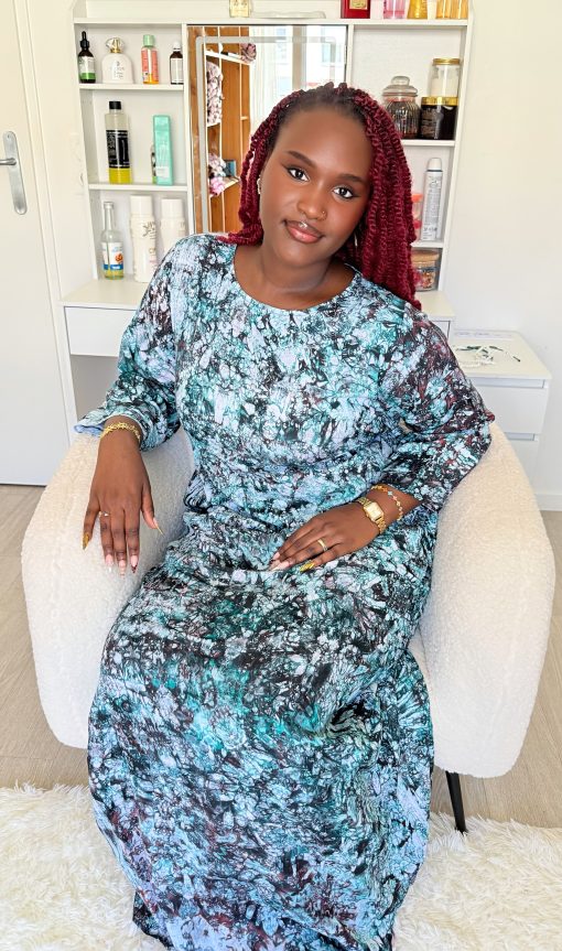 Robe de maison manches 3/4 | XS à 3XL | Longueur au choix | Coupe fluide Tissu 100 % coton léger et respirant – Image 7