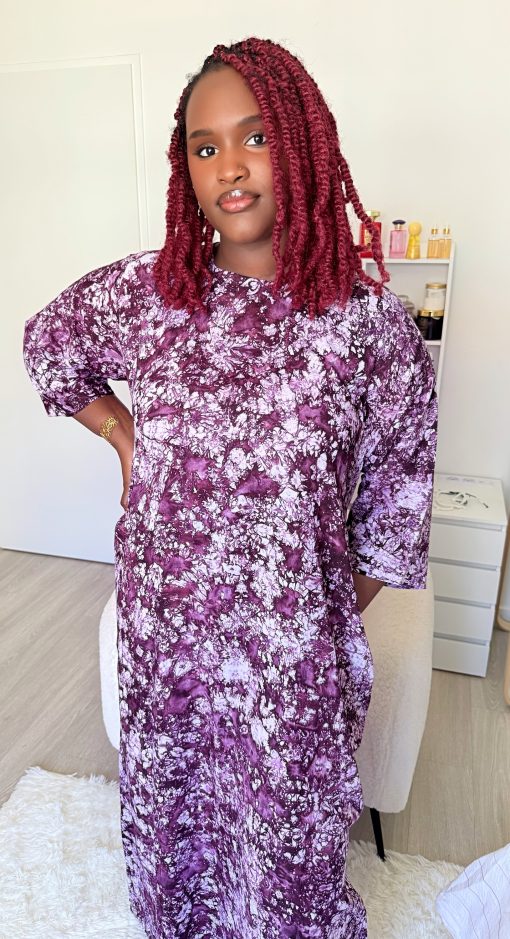 Robe de maison manches 3/4 | XS à 3XL | Longueur au choix | Coupe fluide Tissu 100 % coton léger et respirant – Image 6