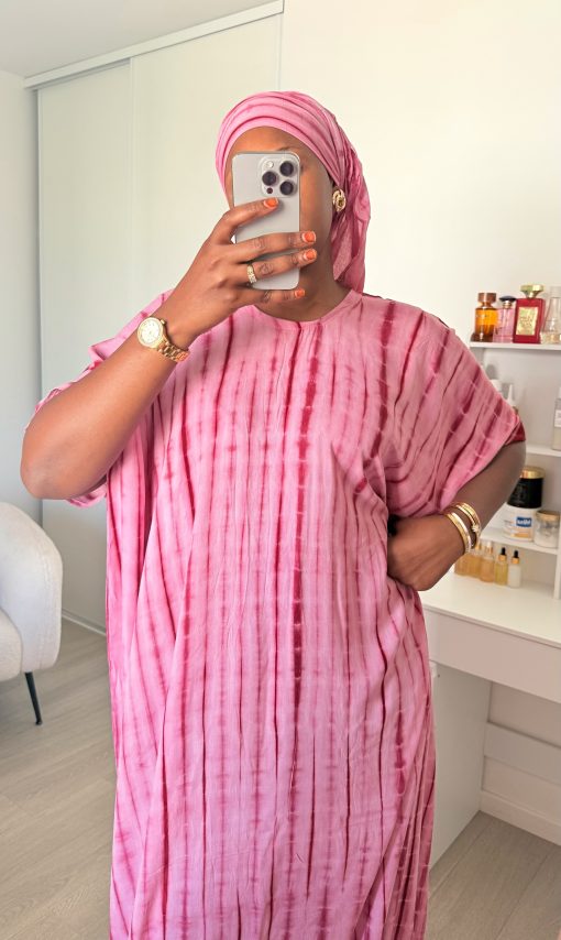 Robe Bante Rose Framboise ocre en coton 100% légère et respirante Taille XS à XL coupe fluide et confortable idéale pour un confort quotidien