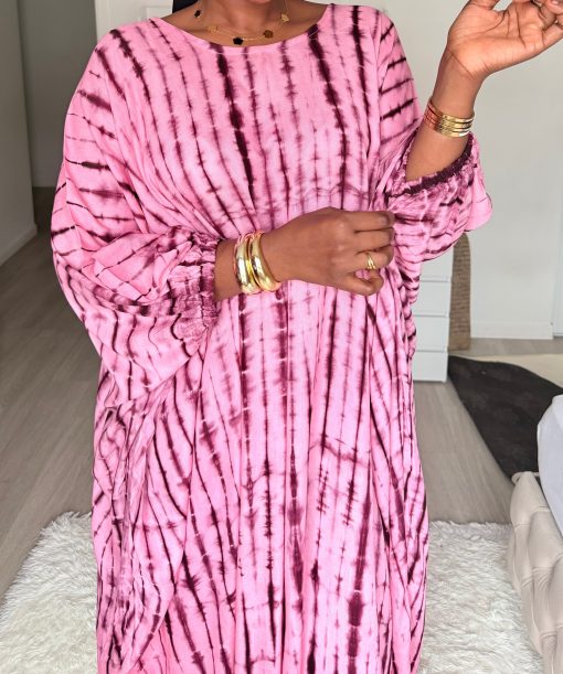 Robe d'intérieur ample style boubou – Manches élastiquées – Image 3