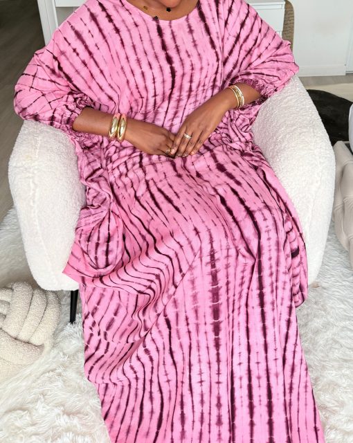 Robe d'intérieur ample style boubou – Manches élastiquées – Image 4