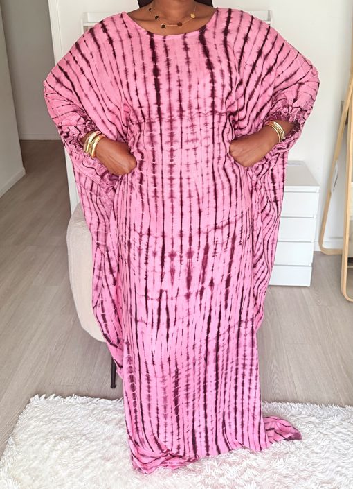 Robe d'intérieur ample style boubou – Manches élastiquées – Image 2