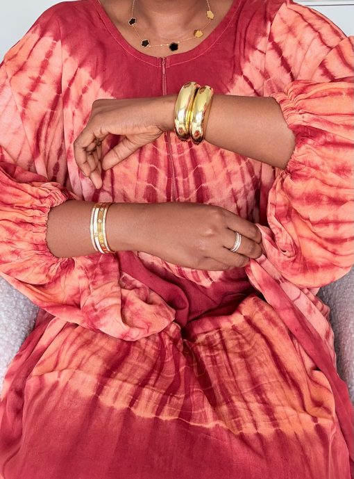 Robe d'intérieur ample style boubou – Manches élastiquées – Image 4