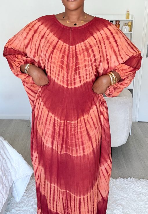 Robe d'intérieur ample style boubou – Manches élastiquées – Image 2