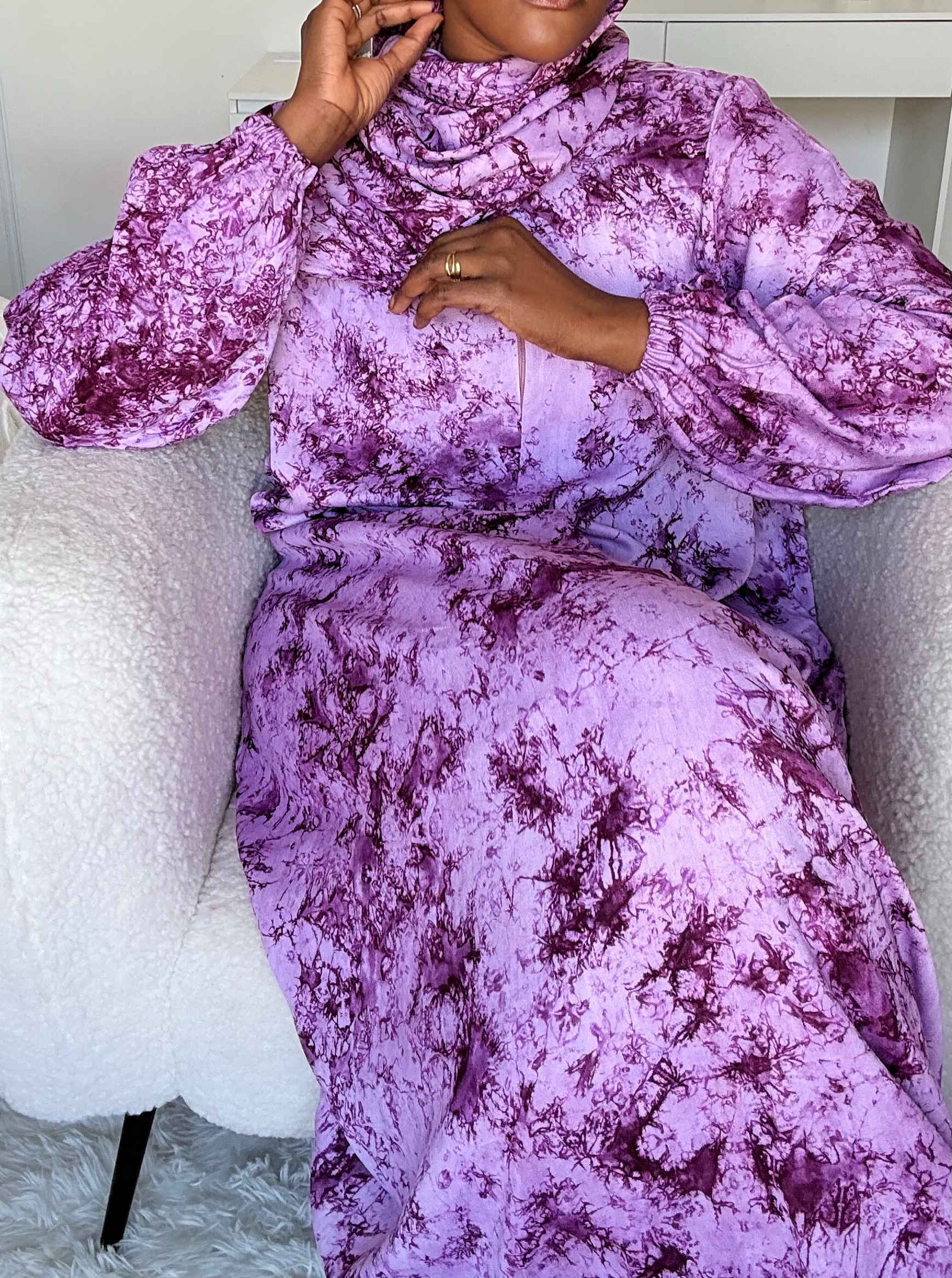 Robe de prière Lilas Prune 100%
Coton Lourd - Taille XS à XL (Copie)