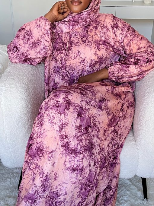 Robe de prière Vieux Rose  100%
Coton Lourd - Taille XS à XL – Image 3