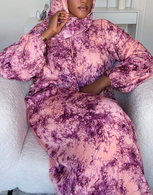 Robe de prière Vieux Rose  100%
Coton Lourd - Taille XS à XL